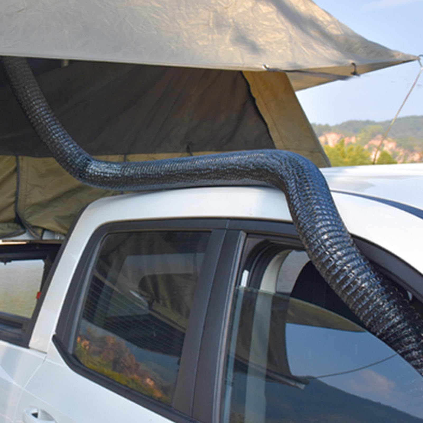 Estensore per bocchetta di ventilazione auto per sedile posteriore, universale, flessibile, a tenuta stabile | Tubo di prolunga per sfiato CA per SUV, camper, berlina, camion, lungo tragitto quotidiano