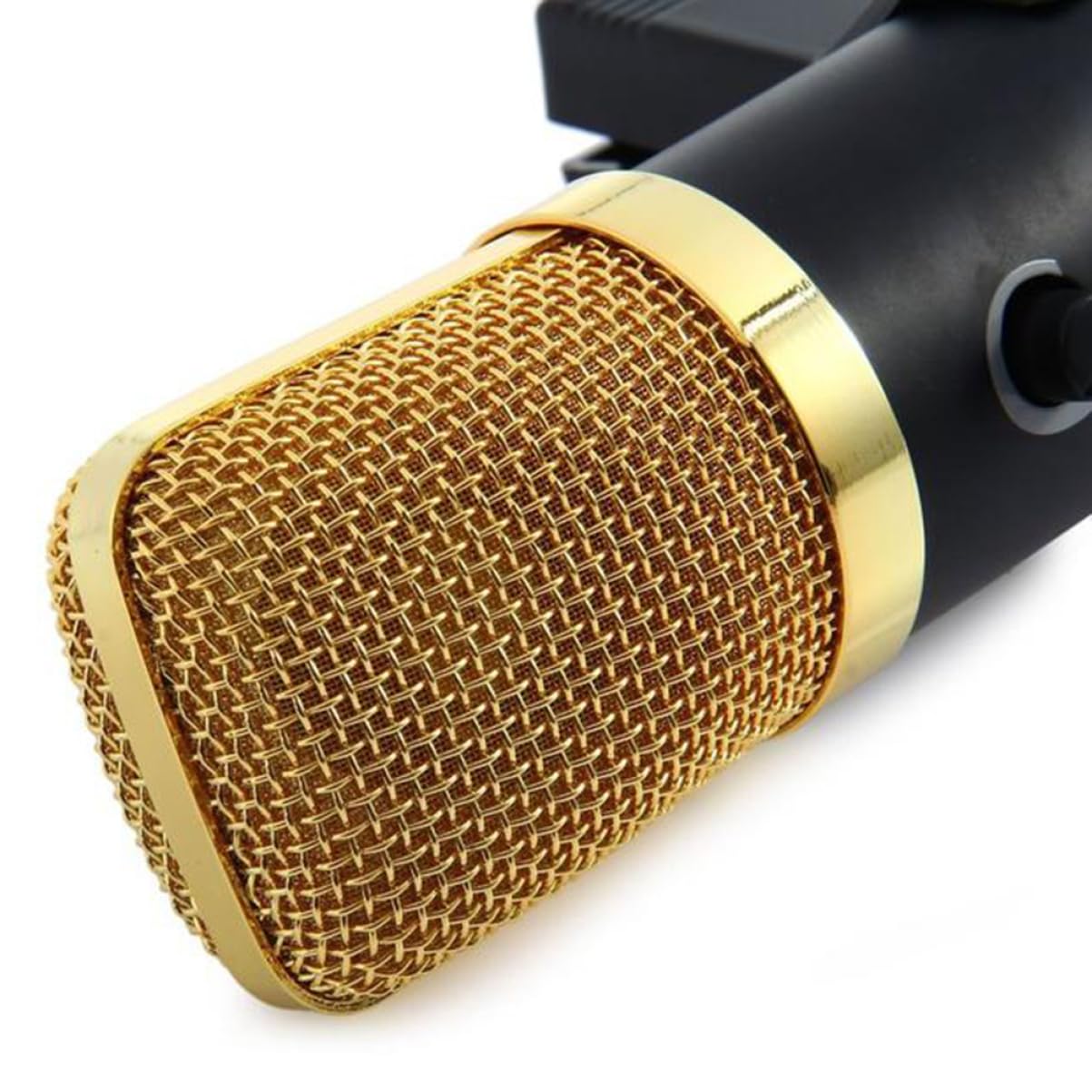 ibasenice USB Kondensator Mikrofon Mit Eingebautem Hallchip Und Verstellbarem Ständer Für Studioaufnahmen Podcasting Und Gaming Schwarz