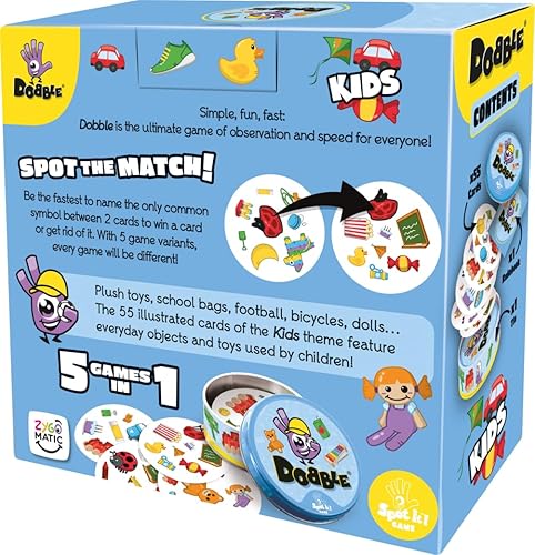 Miniatura 3 de Asmodee  Dobble Kids  Juego de cartas  A partir de 6 años  2-8 jugadores  15 minutos de tiempo de juego