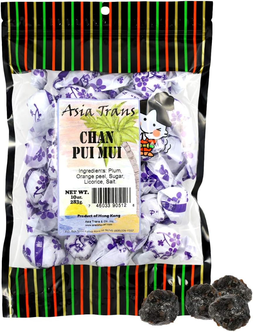 Amazon.com : Asia Trans Golden Plum Crack Seed Drops | Hawaiian ...