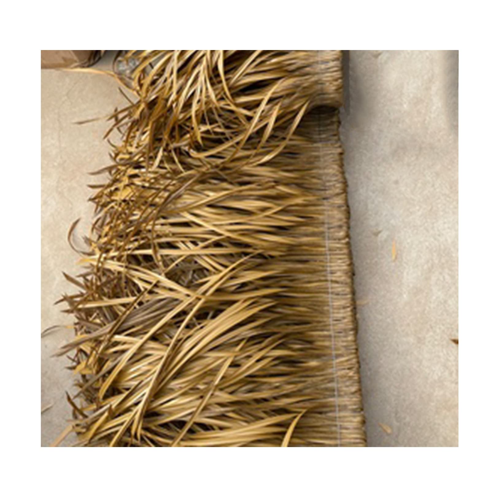 Artificial Thatch Roof Roll - Synthetic Palm Thatch Tiles 0.6m x 1-10m Flame Retardant for Tiki Bars Gardens Patios Gazebos - 5m/16.4ft Durable PE Material