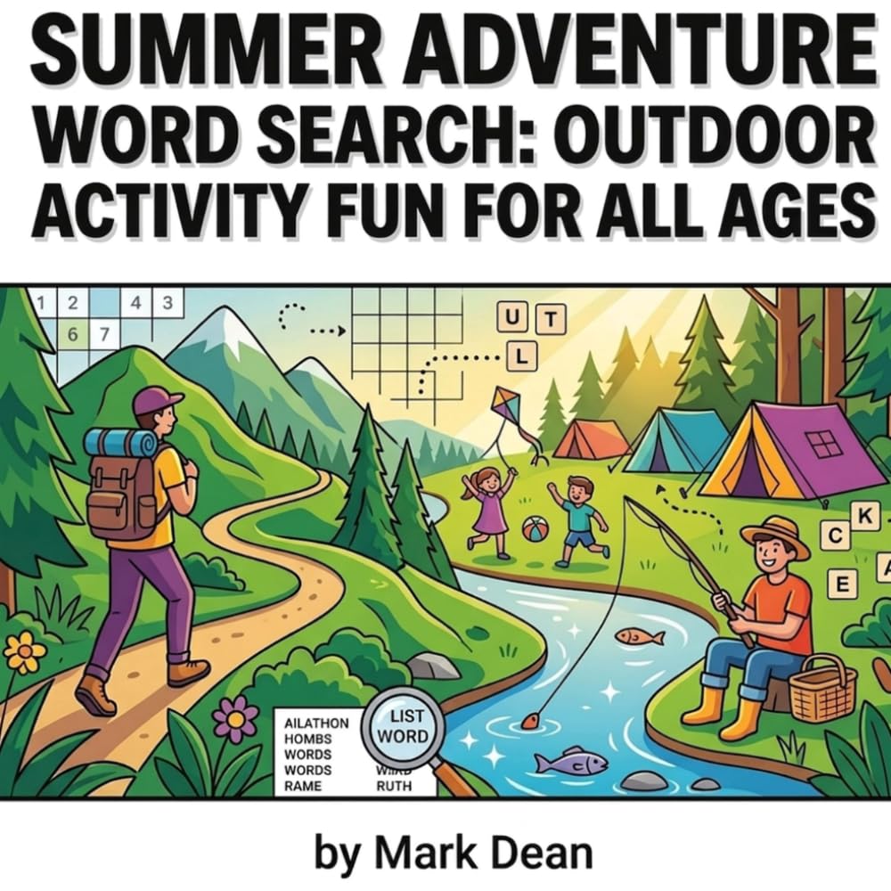 Summertime Adventure Word Search Book