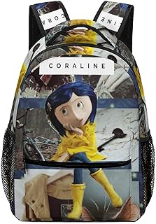 3D Printed Backpack Animated Dark Fantasy Horror Cora-line Bag Large Storage Shoulder Backpack Creative sports Bag Classical Basic Travel Backpack