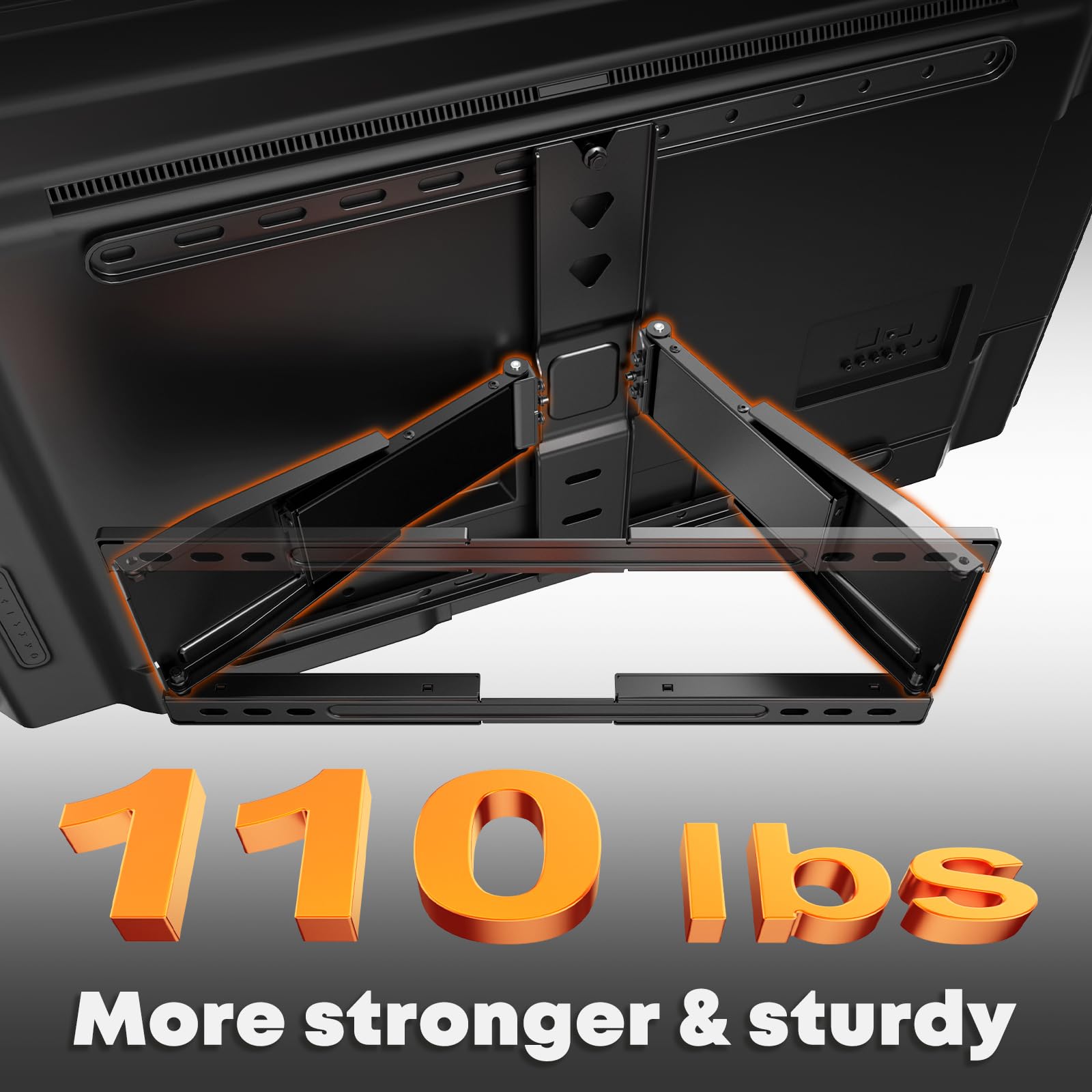 TV Wandhalterung für 43–90 Zoll Fernseher bis 50kg | Ultra-Slim Wandhalterung Fernseher Schwenkbar Neigbar TV Halterung mit 1,96cm Wandabstand,Kabelmanagement Max VESA 600x400mm