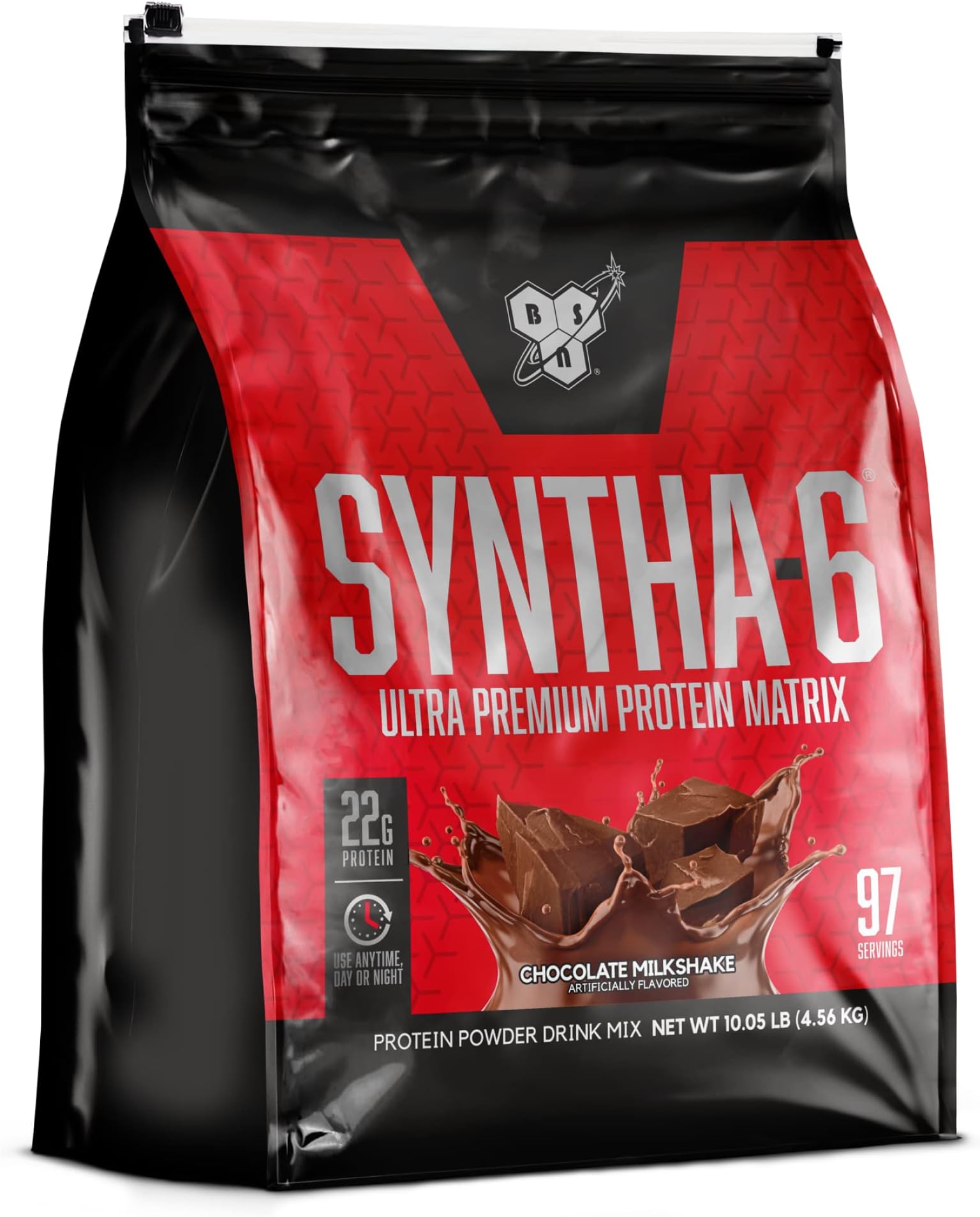 SYNTHA-6 Protein Powder - Chocolate Milkshake, 10.05 lb (97 Servings) By BSN