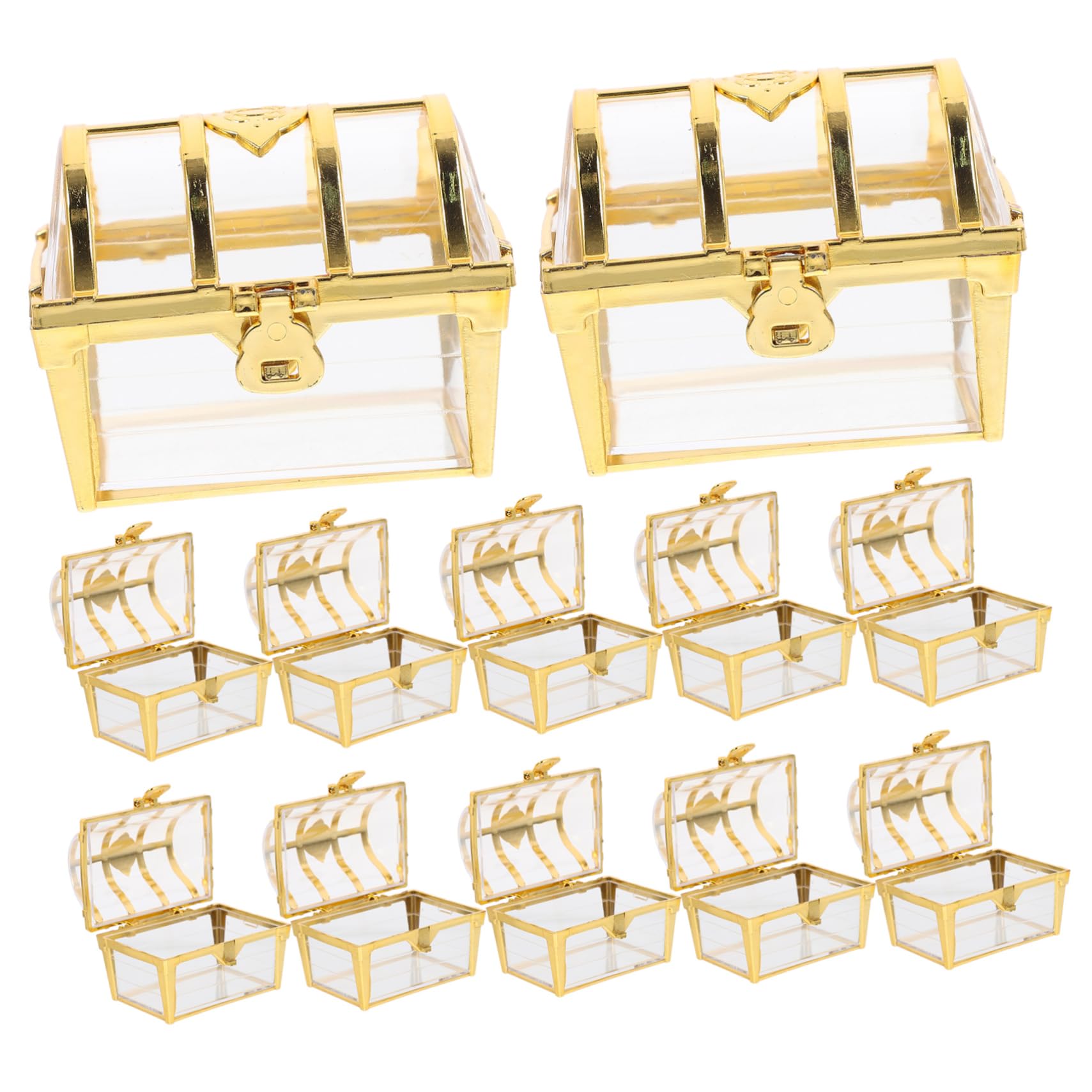 Amosfun 5 Set Di Contenitori Per Caramelle Per Feste Cioccolatini Dolciumi Scatole Per Caramelle Scatole Per Bomboniere Decorazioni Eleganti 12 Pezzi * 5