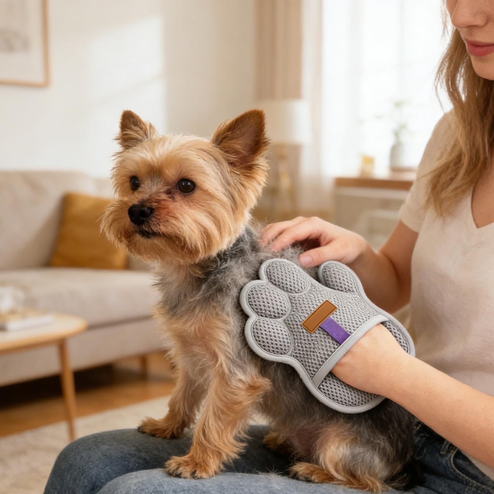 Guanto Per Rimuovere Il Pelo Degli Animali Scrubber Riutilizzabile E | Guanti Elettrostatici Anti-Pelo per Casa Viaggio Appartamento Tappeto Divano Mobili Sedile Auto Abbigliamento