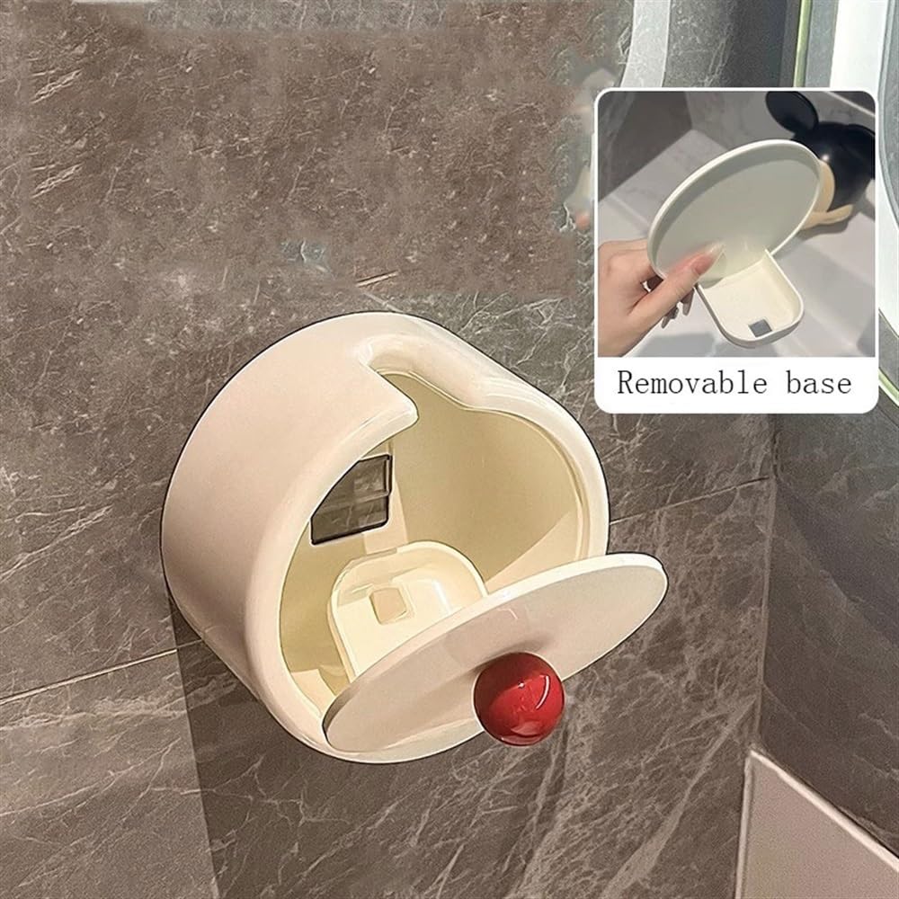 Herramienta de fregado Escobilla de Inodoro plástico con Base Desmontable y Mango Largo Acero Inoxidable Limpieza Profunda del baño