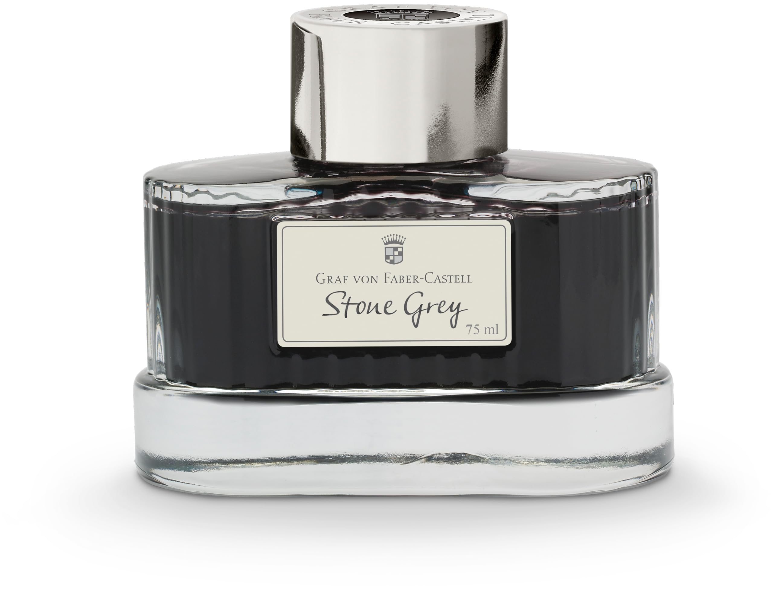 Graf von Faber-Castell 141003 Tintenglas Füllfederhalter und Kugelschreiber, steingrau