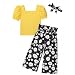 CA-girl short flower yellow-7y
