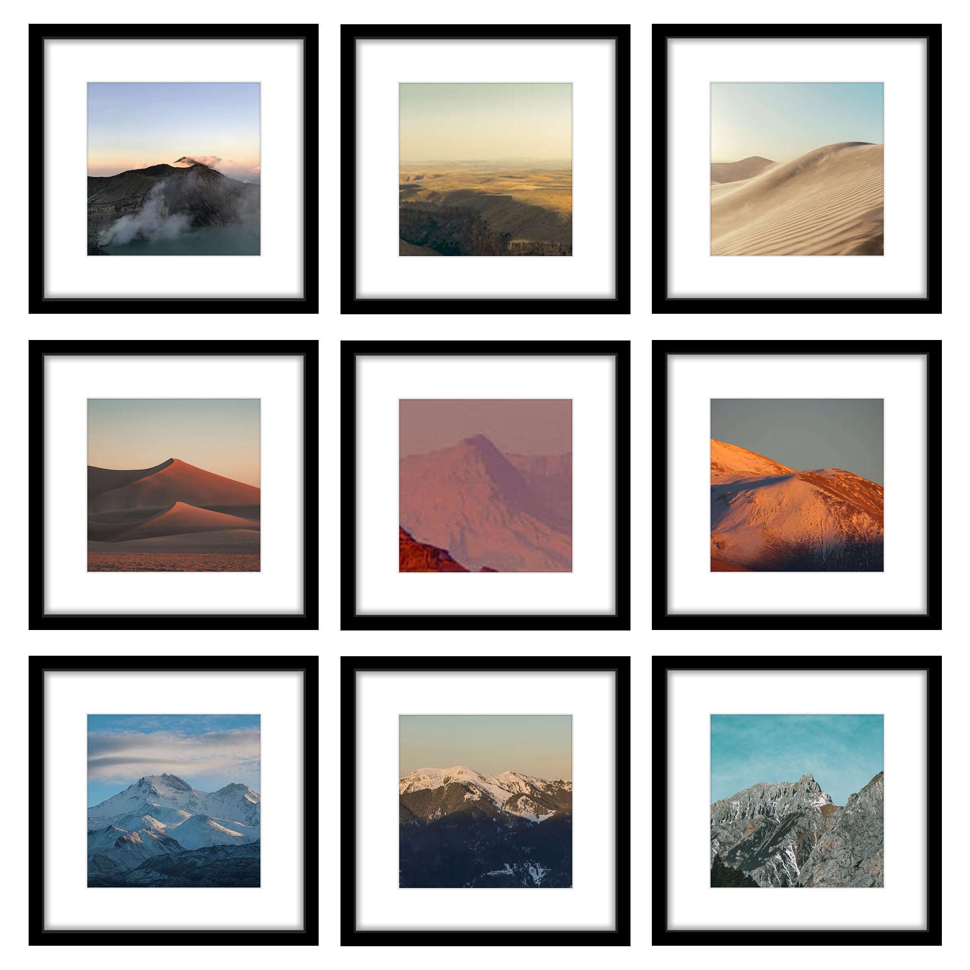 Wiscet 9-Piece Square