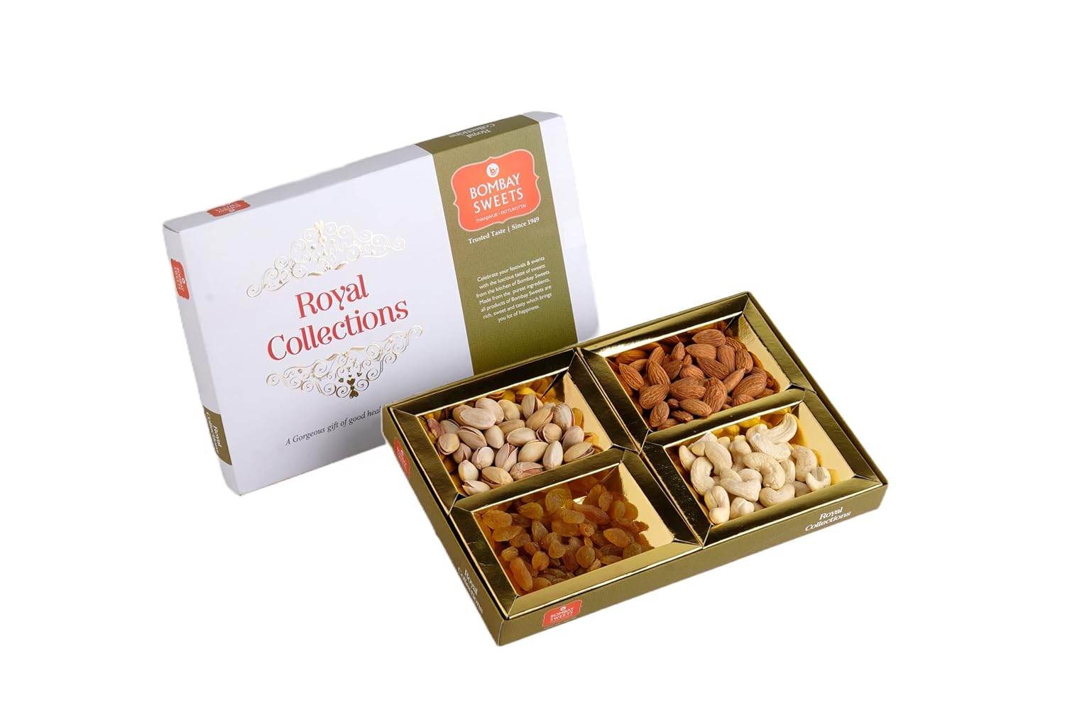 BOMBAY SWEETS Diwali Gift Hampers Gift Box Assorted Dry Fruits and Nuts
