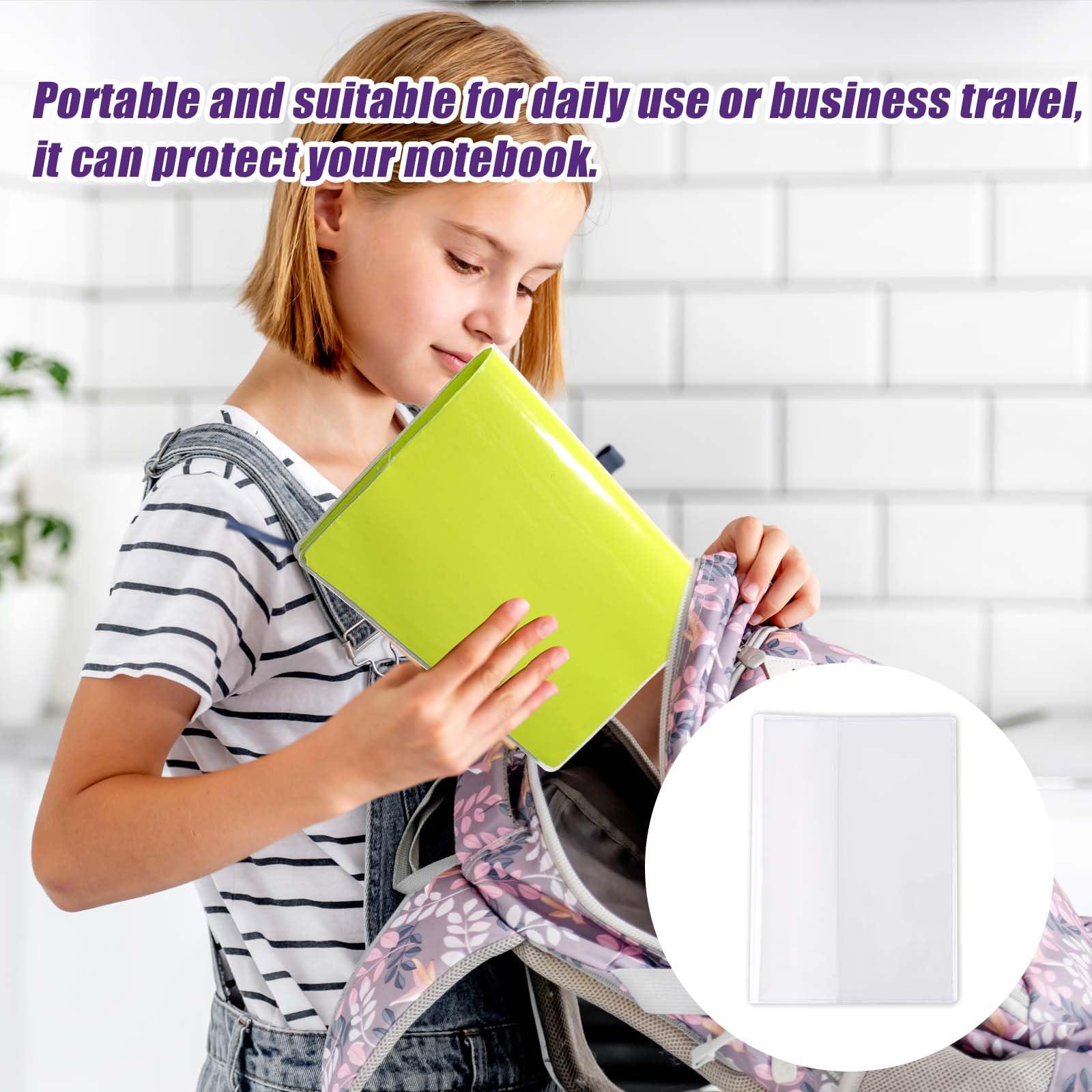 2szt Przeźroczyste Okładka Planer dla Hobonichi A6, 23x15,7cm Przejrzyste PVC Planer Osłona Okładka z 5 Puste Etykiety Naklejki Wodoodporny Pyłoszczelny Ochronne Pokrowce dla Hobonichi
