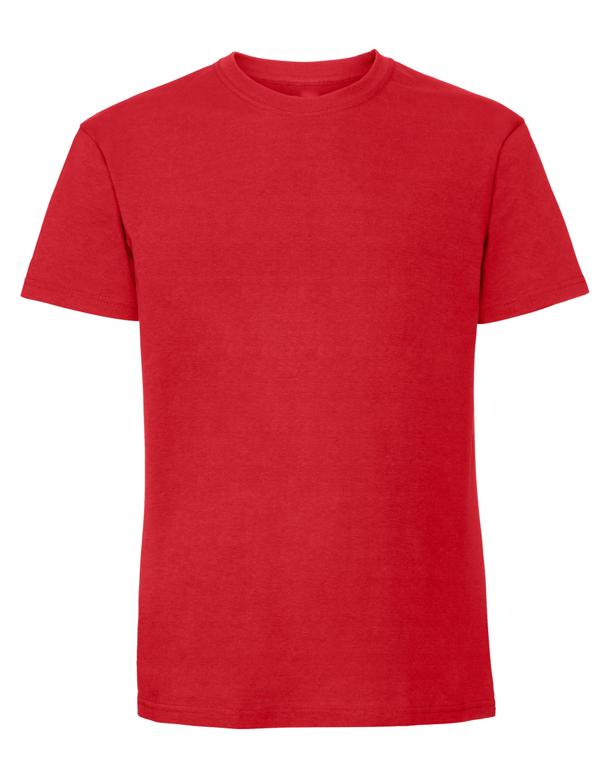 Coozo Men's Red Classic Blank Ringspun Premium Crew Neck Short Sleeve T-Shirt - 2XL