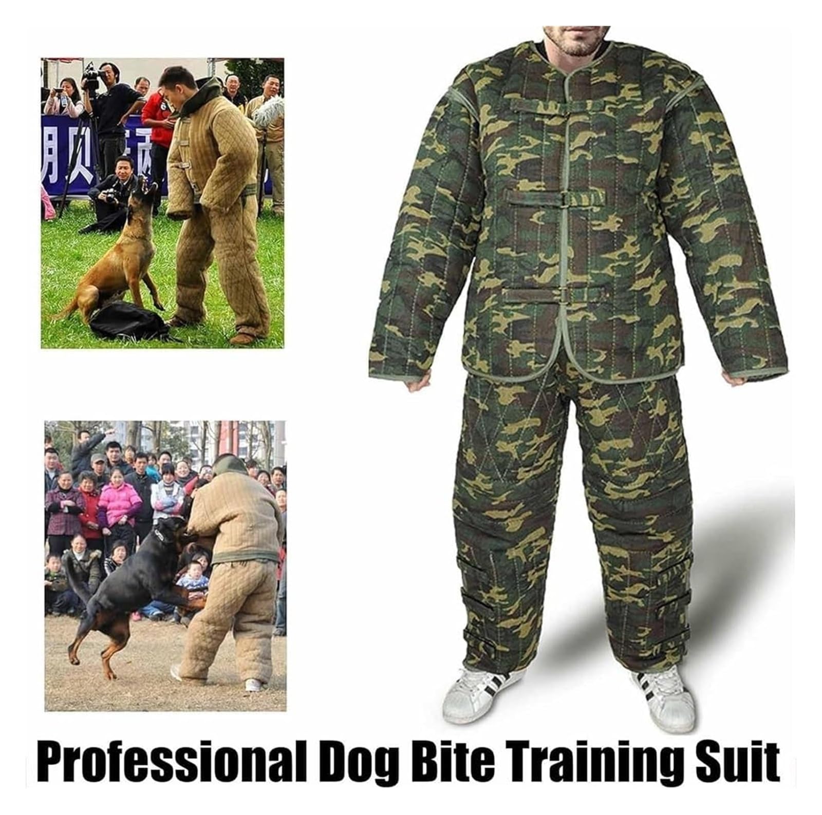 DXYOYONGMZ Dog Training Suit, Anti-Dog Bite Jumpsuit, Dog Training Protective Clothing for Trainer Full Body Protection, Dog Bite Suit