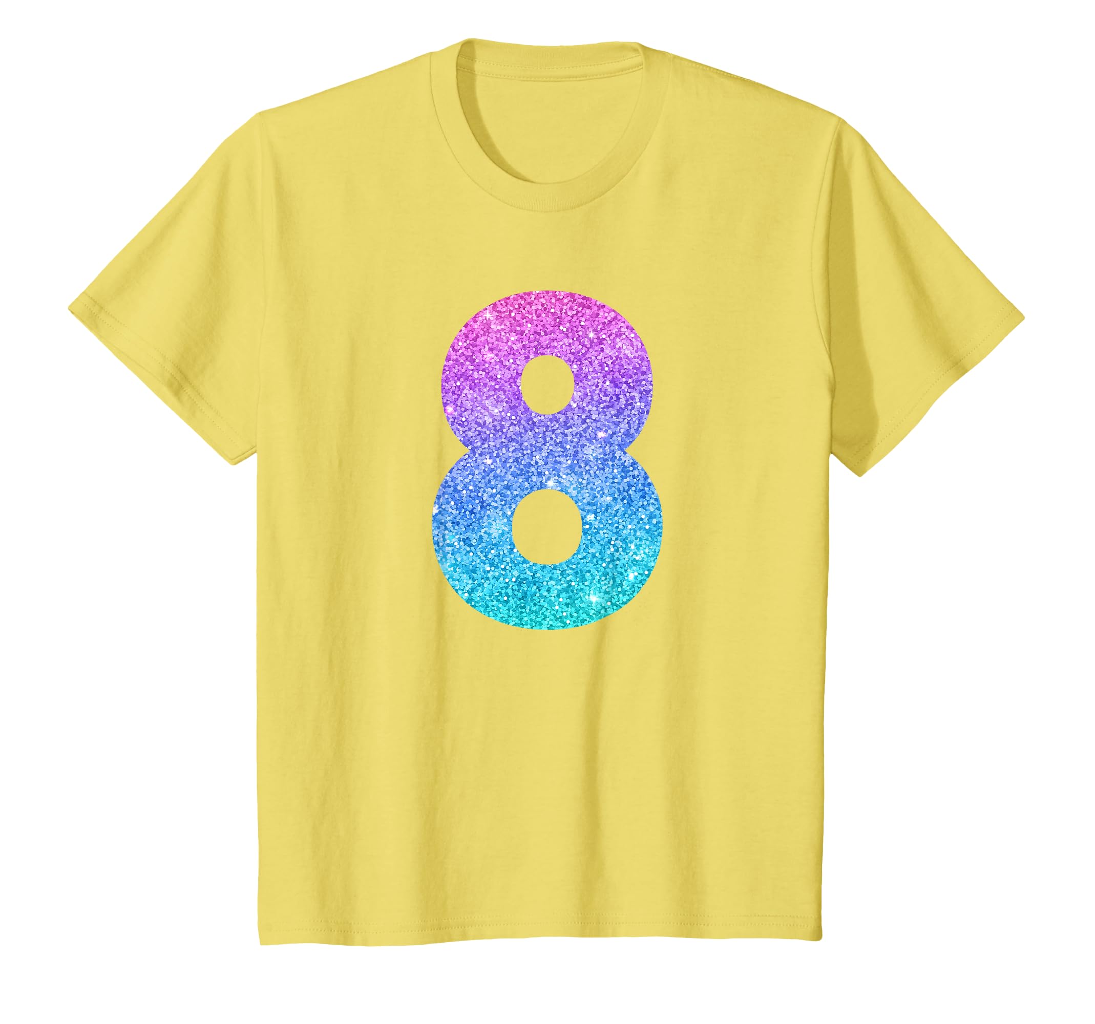 8th Birthday Gift For Girls - Number 8 T-Shirt