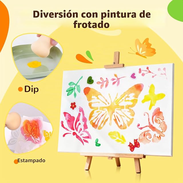 Foto 4 de 8 de YPLUS Arte Rascar Arcoíris Niño, Kit Creativo con Rascador, DIY