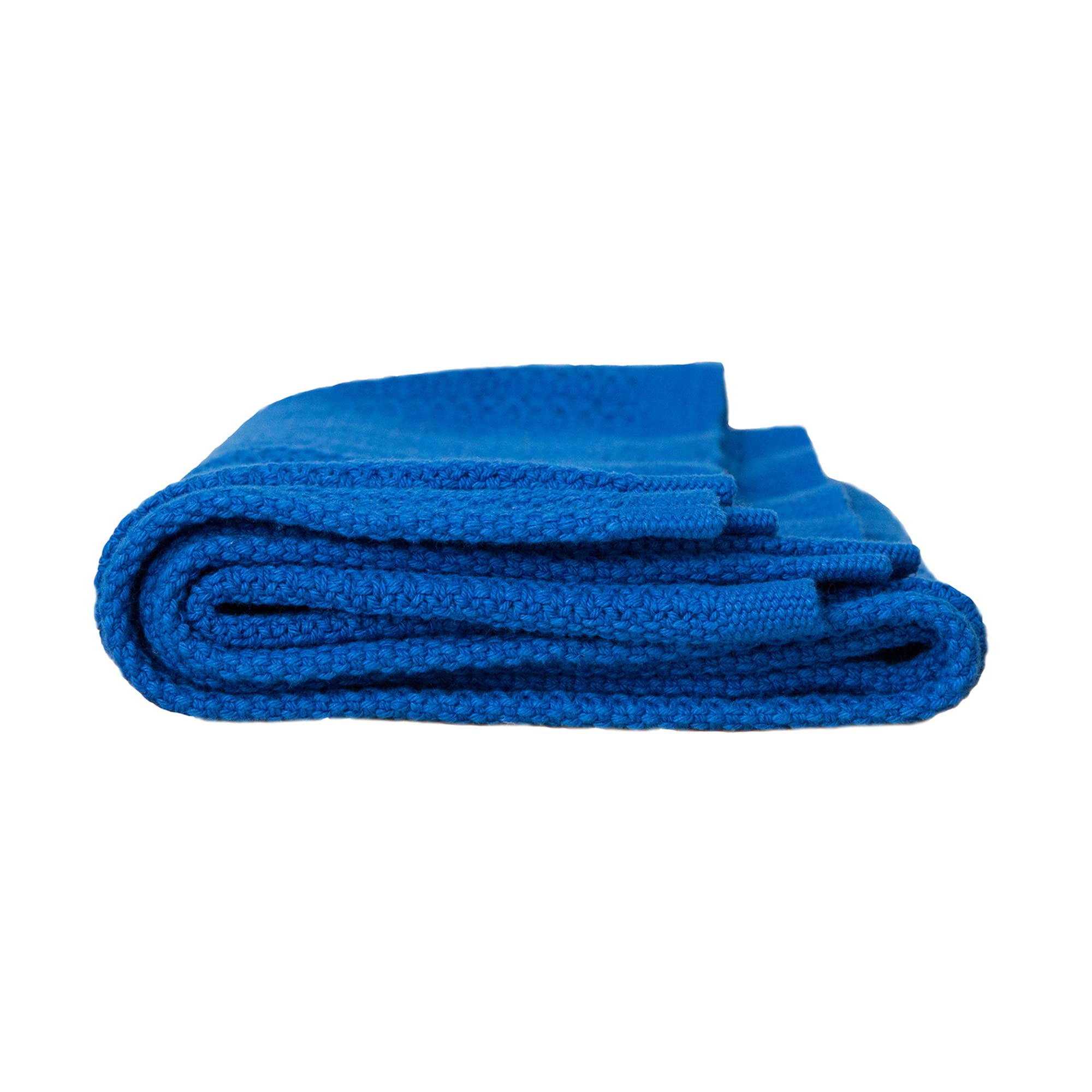 Hippychick Blue Super Soft 100% Cotton Cellular Baby Blanket For Cot, Swaddling, Pram & Travel, Classic One Size