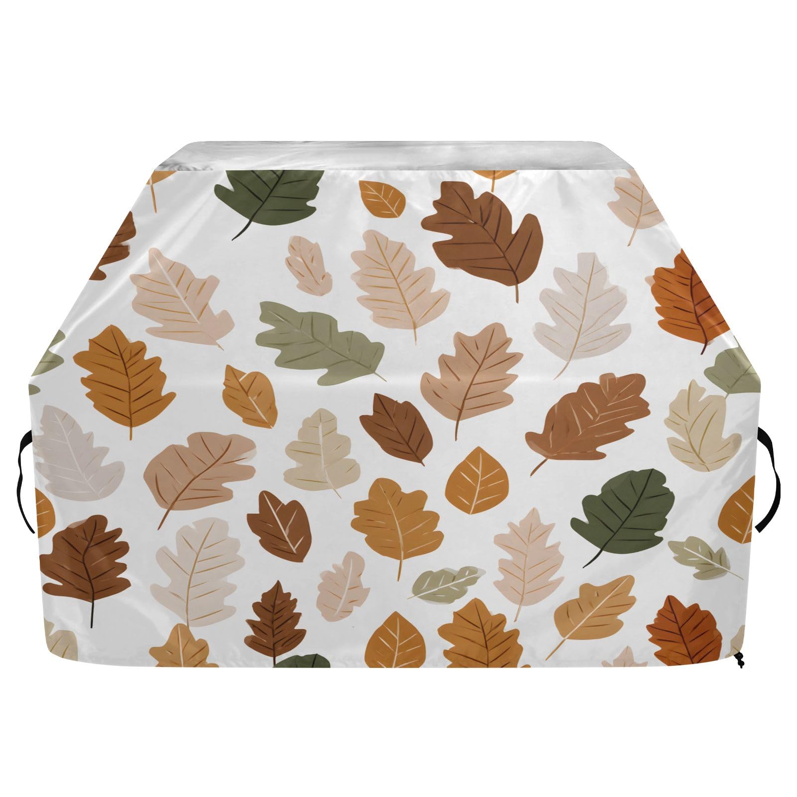 Copertura per barbecue di alta qualità, impermeabile, resistente allo sbiadimento, resistente, adatta per griglie fino a 25 cm in stile piatto con motivo a foglia d'acero
