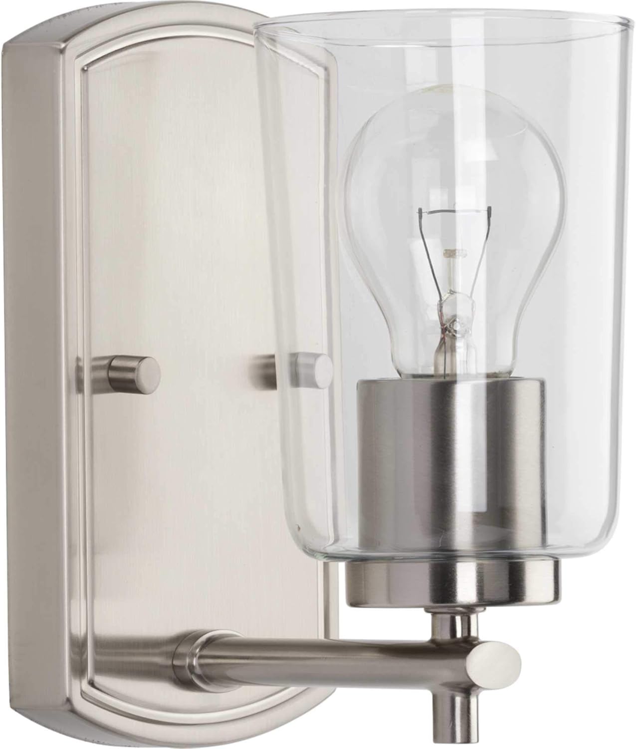 Uр Tо 40% оƒƒ Adley Collection 1-Light Clear Glass New Traditional Bath Vanity Light Brushed Nickel Uр Tо 40% оƒƒ Adley Collection 1-Light Clear Glass New Traditional Bath Vanity Light Brushed Nickel