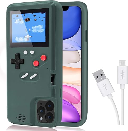 Miniatura 15 de Funda con Gameboy para iPhone, funda protectora retro autoalimentada con 36 juegos pequeños, pantalla a todo color, funda con videojuegos para