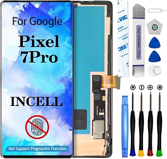 DTD INCELL For Google Pixel 7 Pro Screen Replacement LCD Digitizer Touch Screen Display Assembly Repair Kits With Frame No Fingerprint Function