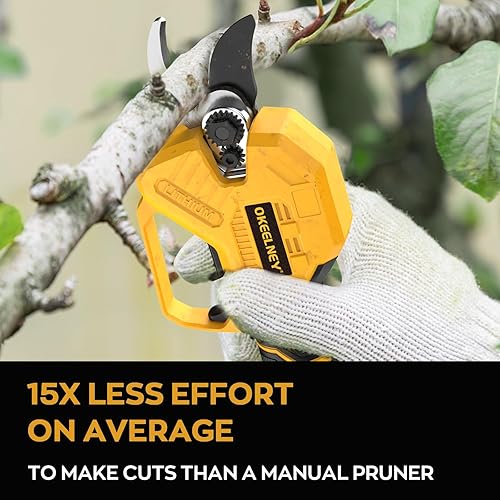 Miniatura 5 de Tijeras de podar eléctricas para batería DeWalt de 20 V máximo, podadora DeWalt inalámbrica con motor sin escobillas y capacidad de corte de 1.5