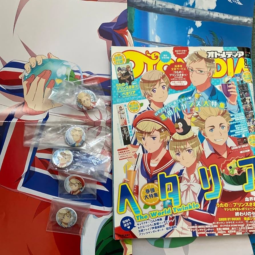 Amazon.co.jp: オトメディア ヘタリア 北欧 缶バッジ 本書 ポスター