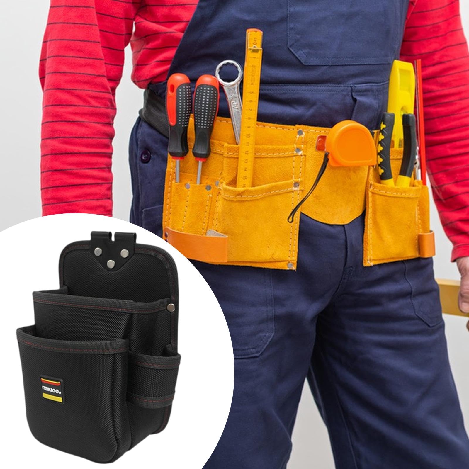 portautensili per elettricisti, in tessuto Oxford, con sgancio rapido, per artigiani e lavoratori, Style B Tool Pouch