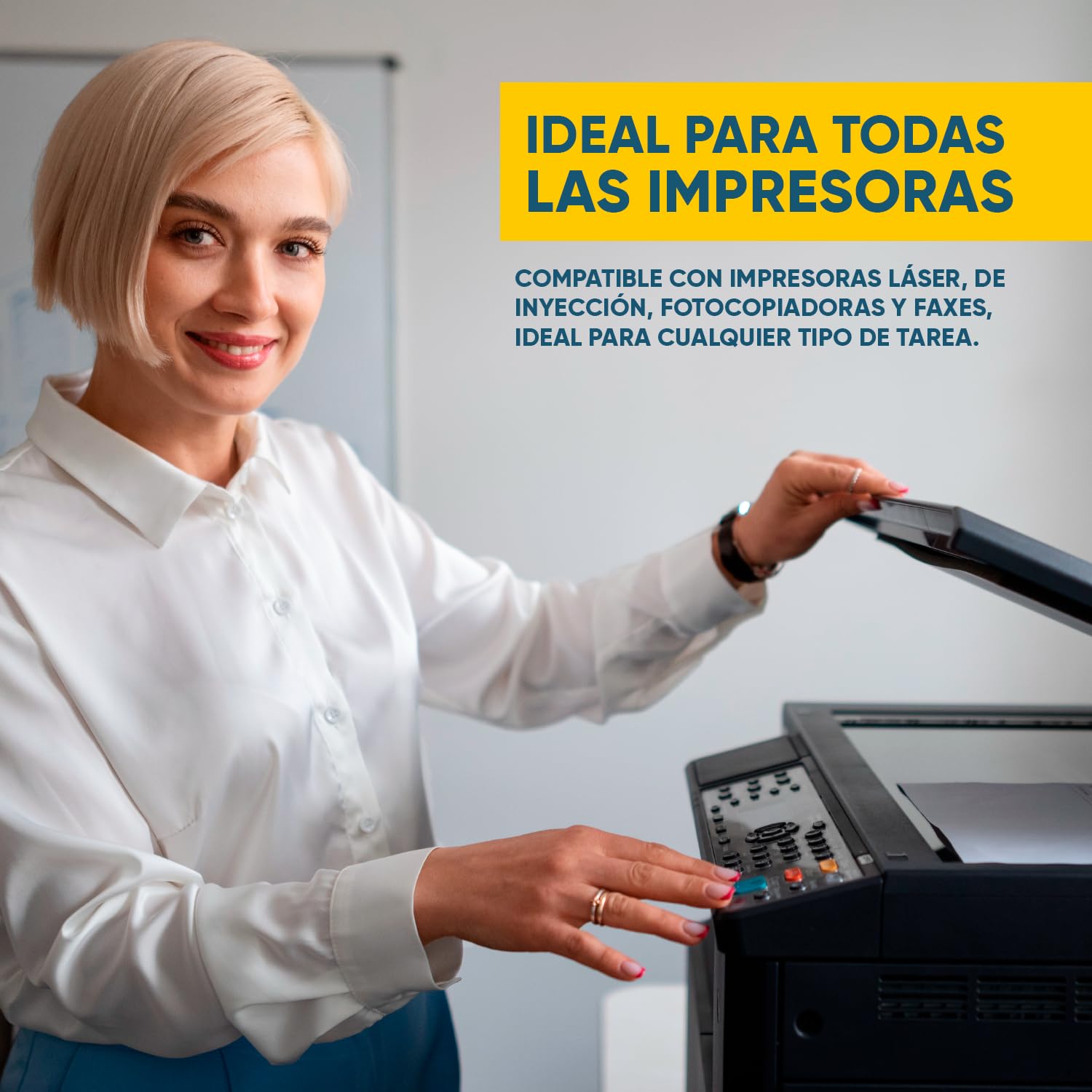 Folios a4 80gr 500 Hojas por Paquete (5 por Caja) - Papel Impresora A4 Multiusos - Hojas Blancas Fotocopiadora - Paquete de Folios Paper - Ideal Imprimir y Escribir (2500, 1 Caja)