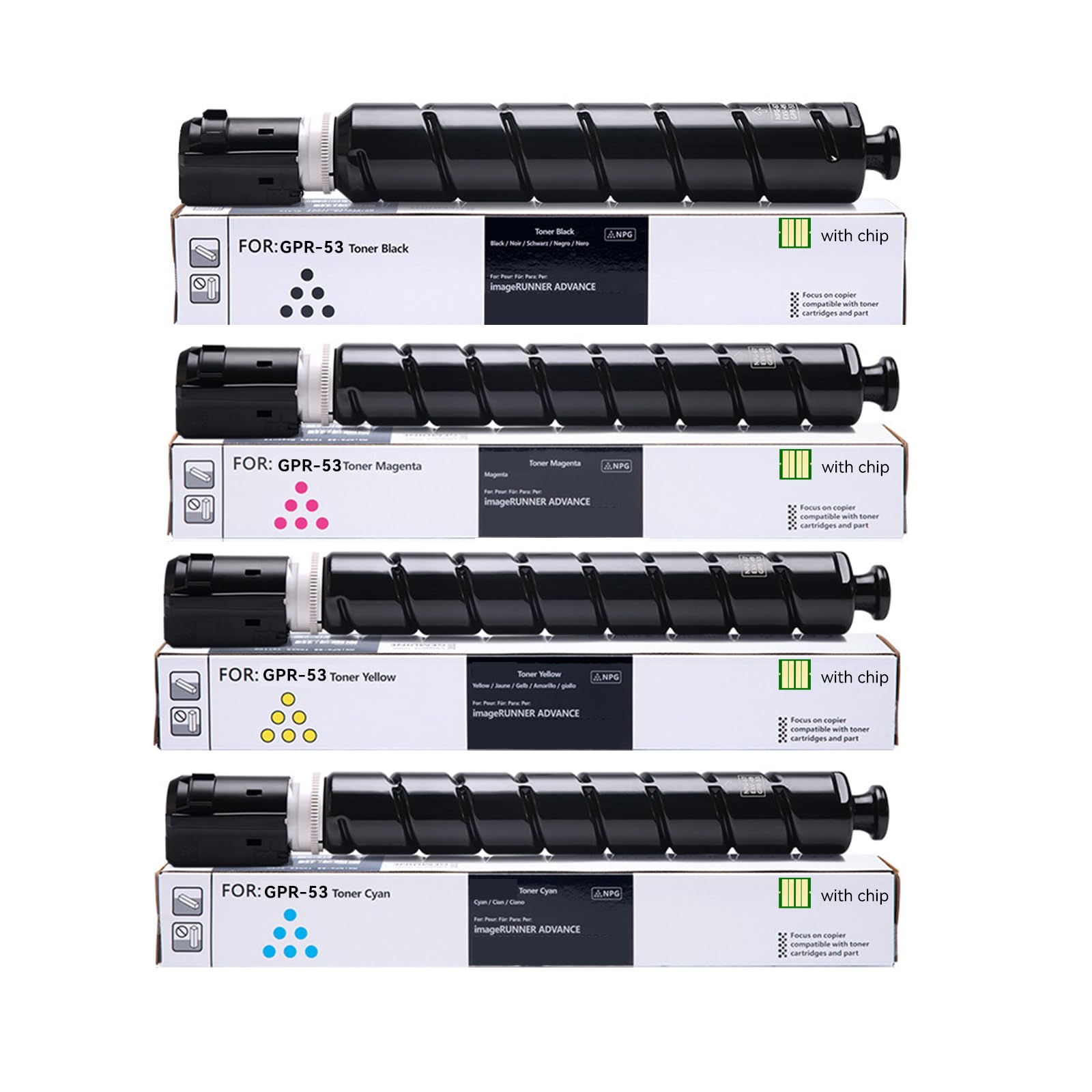 Compatible for Canon GPR-53 GPR53 Toner 8524B003AA 8525B003AA 8526B003AA 8527B003AA for ImageRunner Advance C3325i C3330i C3525i C3530i C3025i DX