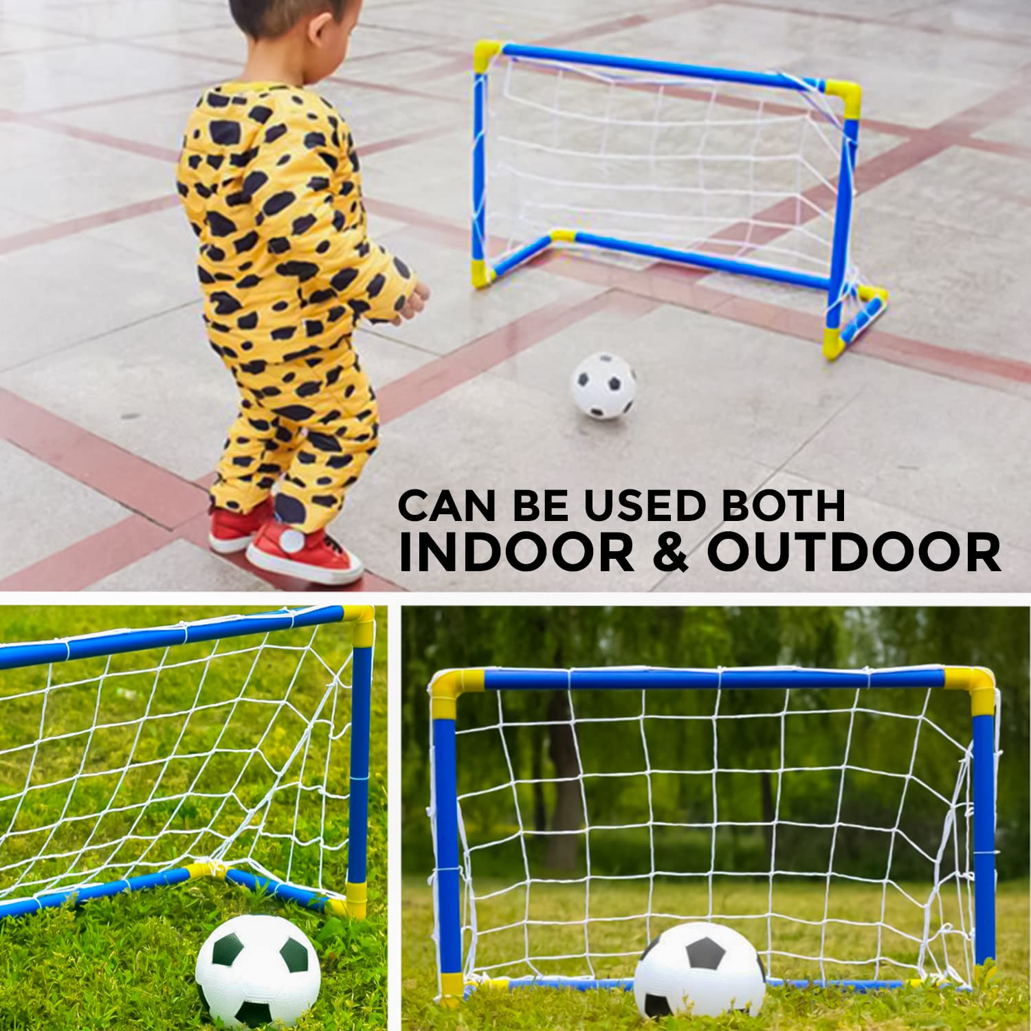 Two Soccer Goals DIY Portable Soccer Goal With Kee Klamp Fittings