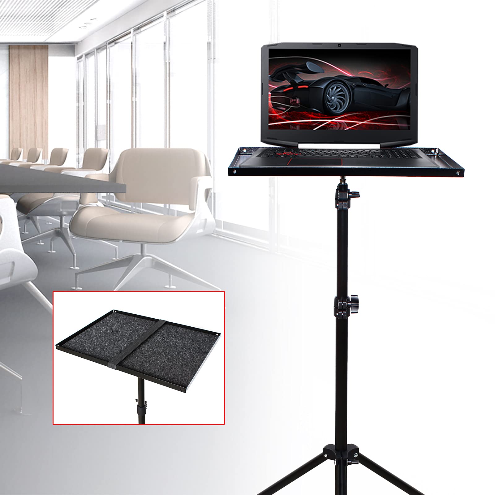 Support De Vidéoprojecteur Mural/plafond/table - Pivote à 180°, Support 1/4", Charge 5 Kg, Installation Facile