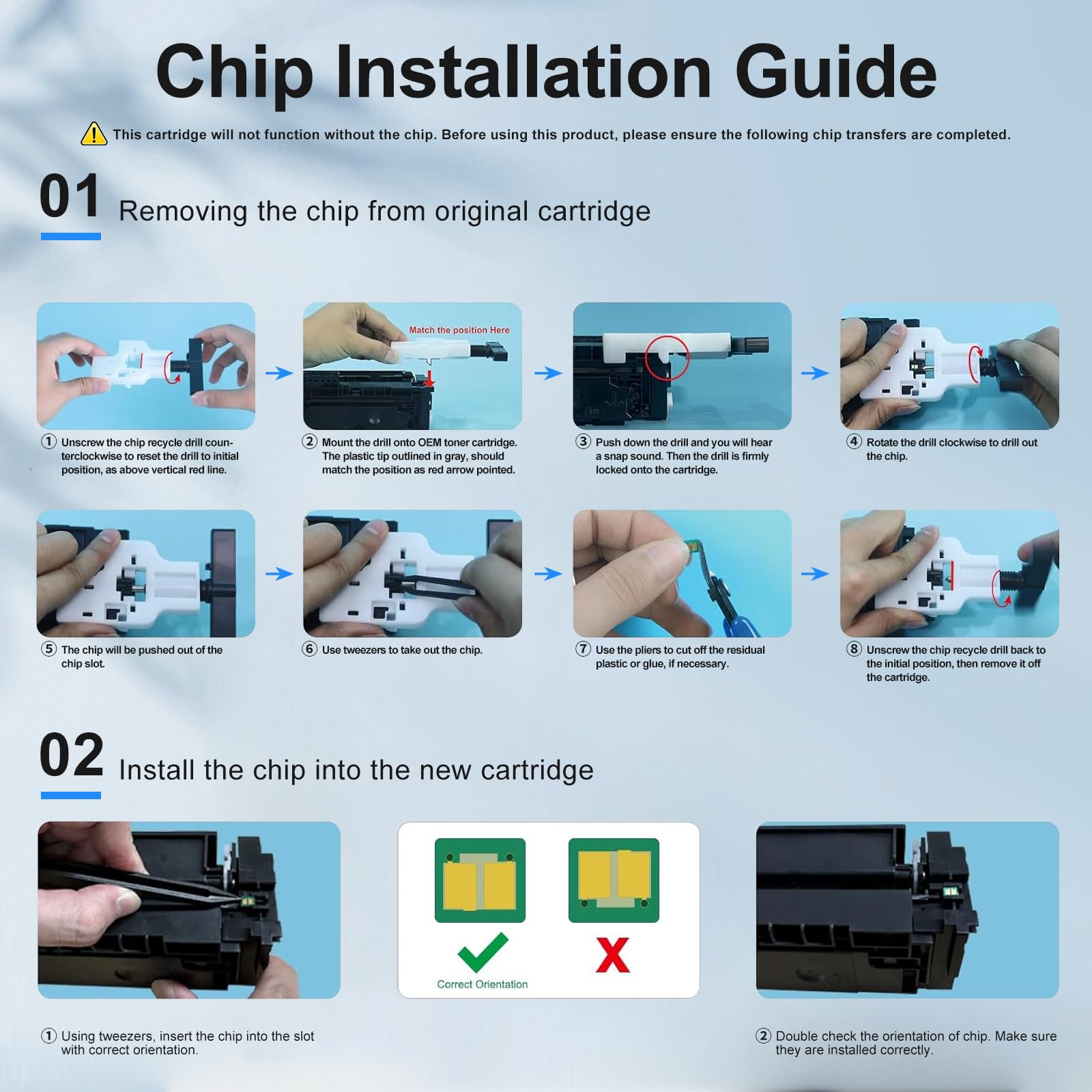 218A 218X Toner Replacement for HP 218A Toner Cartridges 4 Pack - W2180A 218X W2180X for 3301FDW Toner High Yield to use with HP Color Laserjet Pro MFP 3301FDW 3301CDW 3301SDW| 3201DW, NO CHIP(4 Pack)