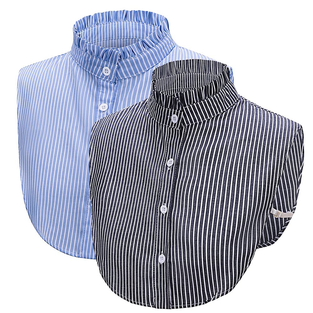 Elegtiskas Half Shirt Blouse Dickey Collar Detachable False Shirt Collar