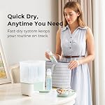 Momcozy Baby Bottle Sterilizer and Dryer, 6-Bottle Compact Steam Sterilizer | 4-in-1, Modular Nesting Space Saving Design, Drying Rack Included, for Breast Pump Parts, Pacifiers & Newborn Essentials