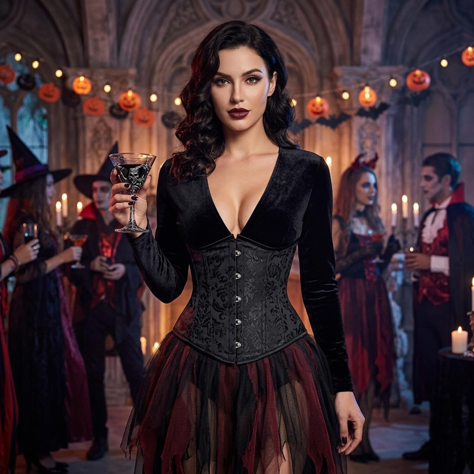 Corset à lacets en satin sous la poitrine pour femme, serre-taille sous la poitrine, haut gainant, buste