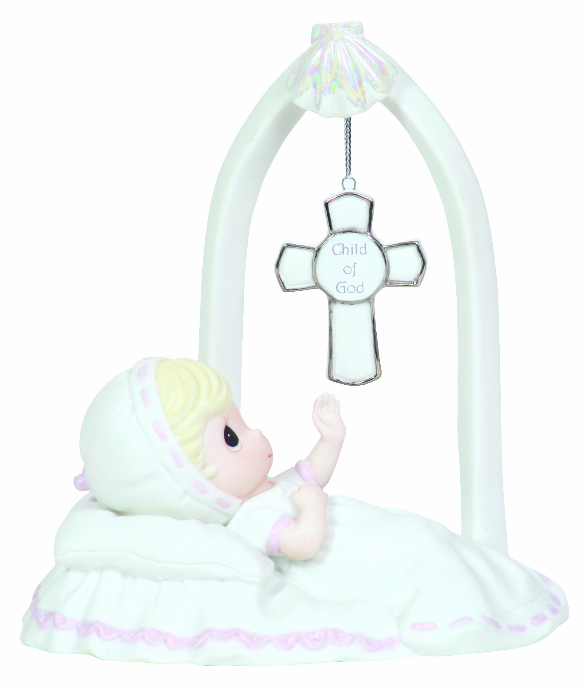 Precious Moments Girls Child Of God, Bisque Porcelain Figurine, 113021