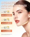 Ensemble de soins pour la peau alléchante en vitamine C,5 in1 Mini Kit de taille de voyage avec toner de crème de sérum Lotion plus propre, Hydratant et hydratant,Brighten Skin Travel Essentials,Cadeaux de soin de Noël pour les femmes