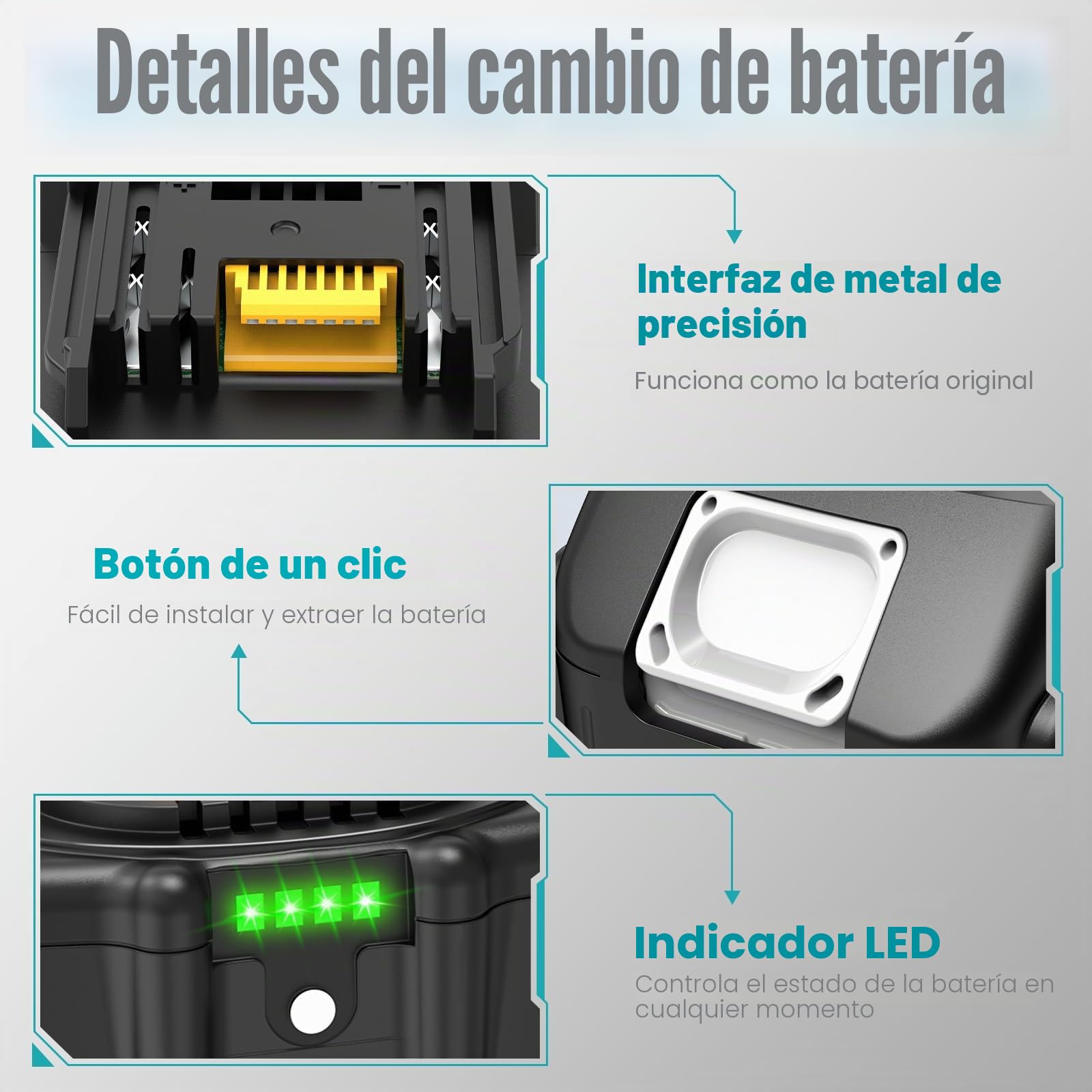 4 baterías de 5,5 Ah para Makita LXT, ASUNCELL 18 V DC18RC batería de repuesto para Makita compatible con Allen Makita 14,4 V-18 V baterías de iones de litio BL1815 BL1830 BL1850 BL1430
