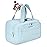 BAGSMART Travel Toiletry Bag, Crush Toiletry Bag for Women, Wide-open Puffy Toiletry Bags for Traveling, Large Travel Cosmetic Makeup Bag Organizer for Accessories,Toiletrie, Blue