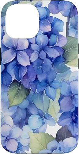 Miniatura 4 de Funda para iPhone 13 Pro Max Hydrangea Watercolor Pattern of Hydrangeas