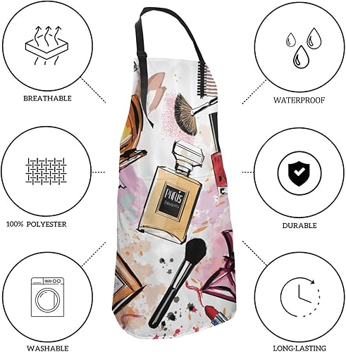 Miniatura 5 de Delantal divertido con 2 bolsillos, mamá, mujer, esposa, novia, cumpleaños, día de San Valentín, barbacoa, parrilla, cocina, maestro cocinero, cocina