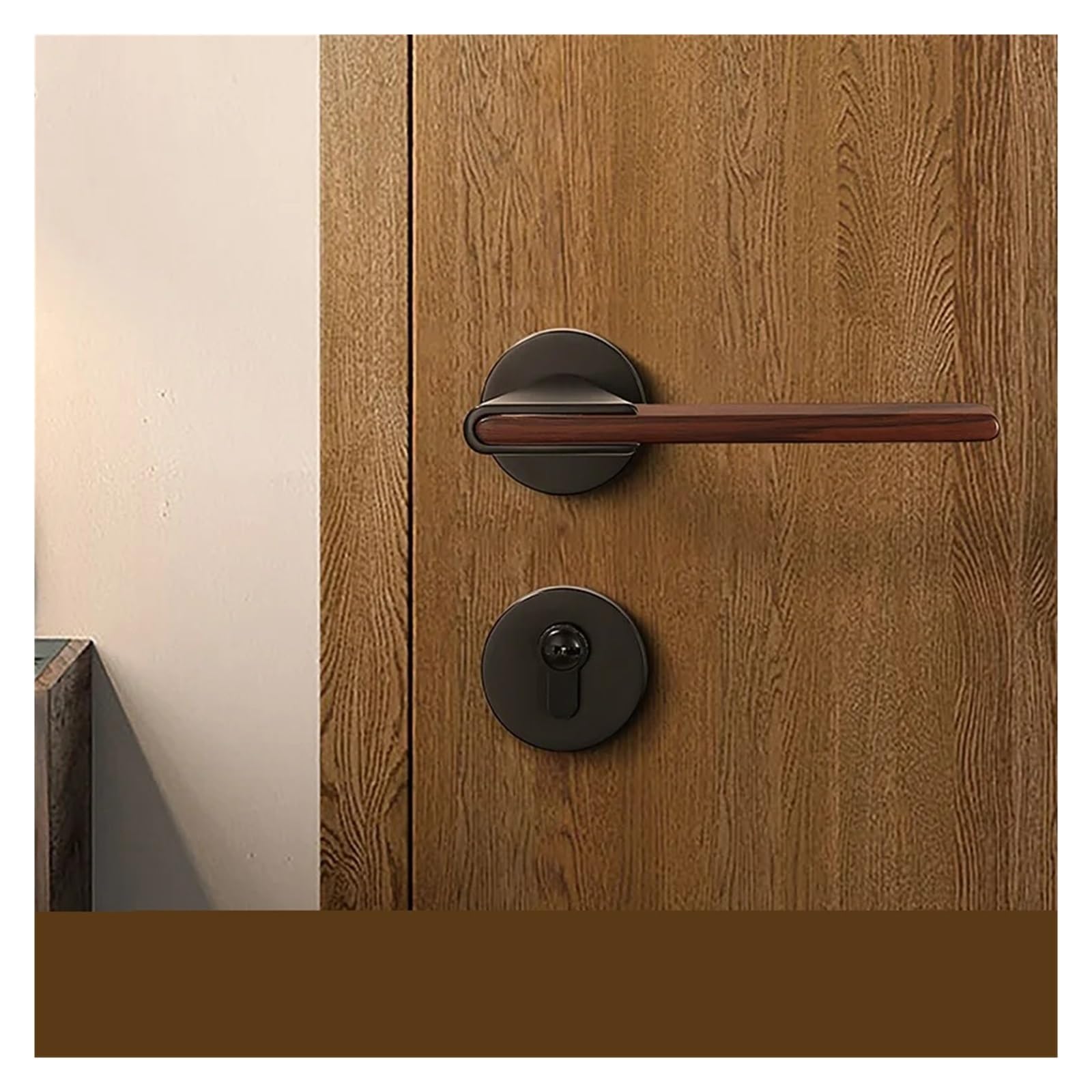 Serrure de porte qui ne coince pas avec poignée de chambre en alliage de zinc