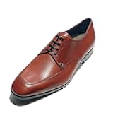 Tristano Leather Gancini Oxford Men's Portagas (Brown) Lace-up Dress Shoes (Salvatore