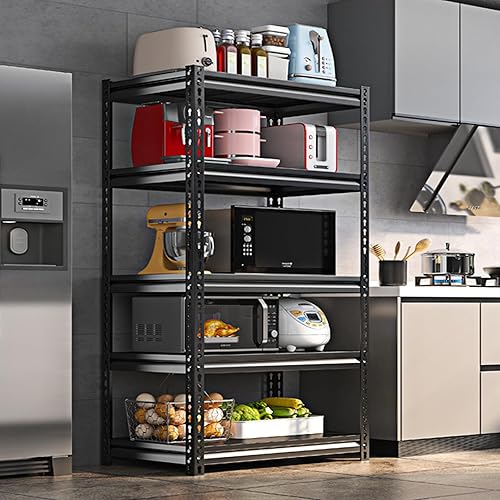 Miniatura 8 de REIBII Estantería de garaje de 72 pulgadas, estantes de almacenamiento de garaje resistentes, cargas de 2050 libras, estantes de metal ajustables de