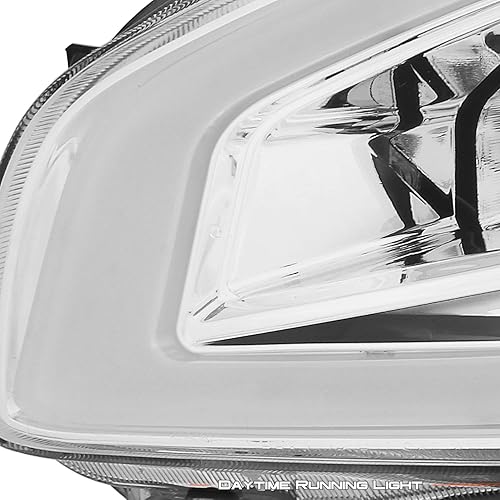 Miniatura 4 de AKKON - Compatible con 2009 2010 2011 2012 2013 2014 Nissan Maxima LED DRL tubo de luz proyector faros delanteros faros delanteros reemplazo