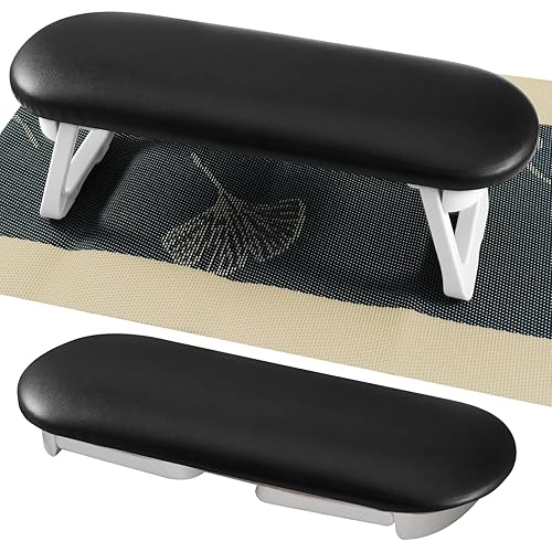 Reposabrazos de uñas, plegable de piel sintética, para uñas, tecnología con tapete de mesa suave, reposamanos suave para uñas acrílicasalmohada de