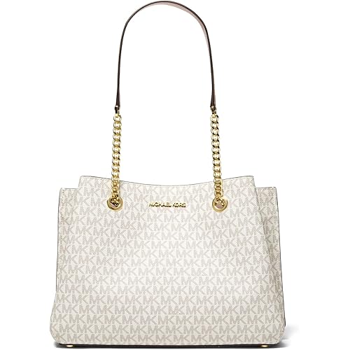 Michael Kors Teagan Large Logo Shoulder Bag (Powder Blush Multi)