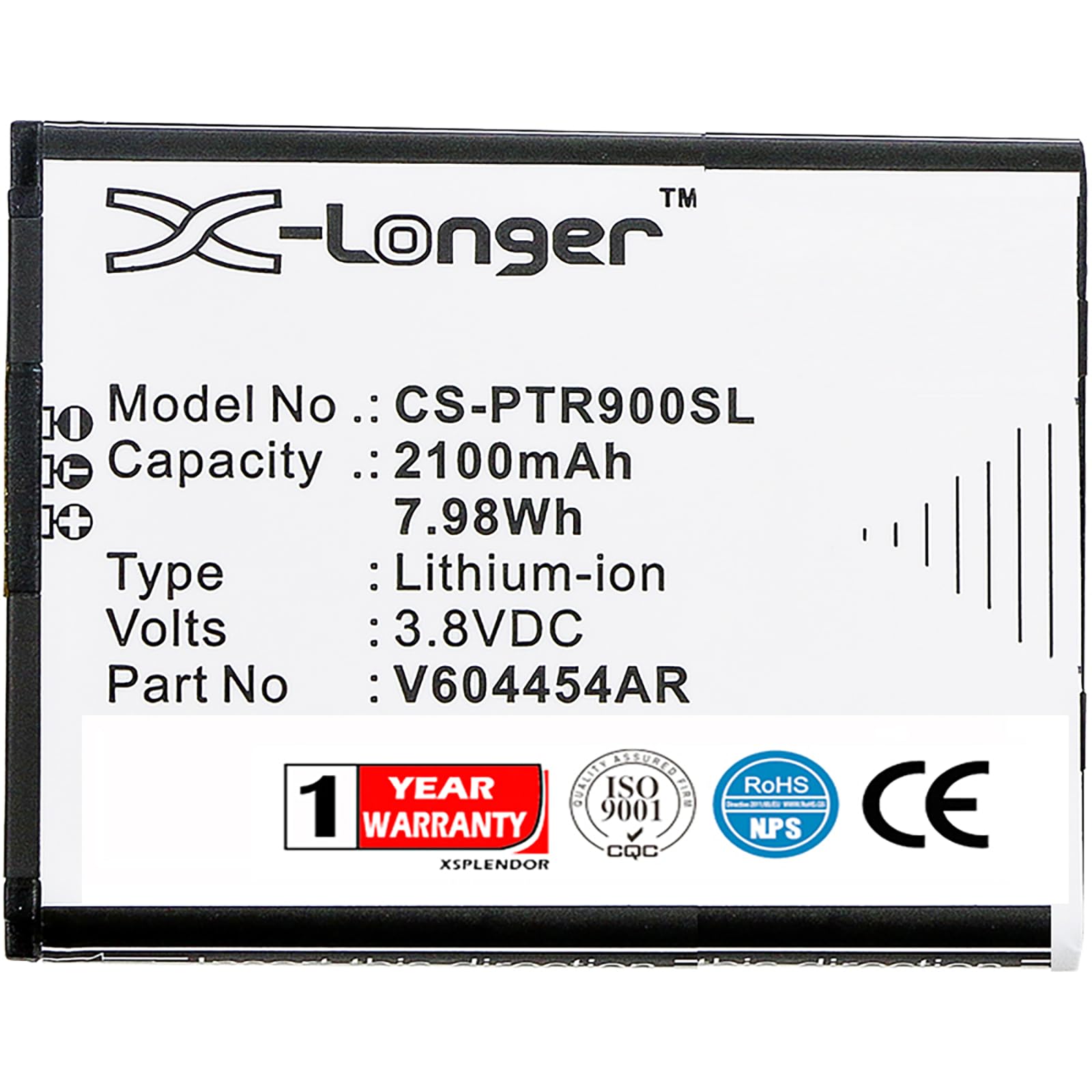 Replacement Battery for VERIZON Ellipsis Jetpack, MHS900L, XHG-R300 Part NO FWCR900BATS, V604454AR